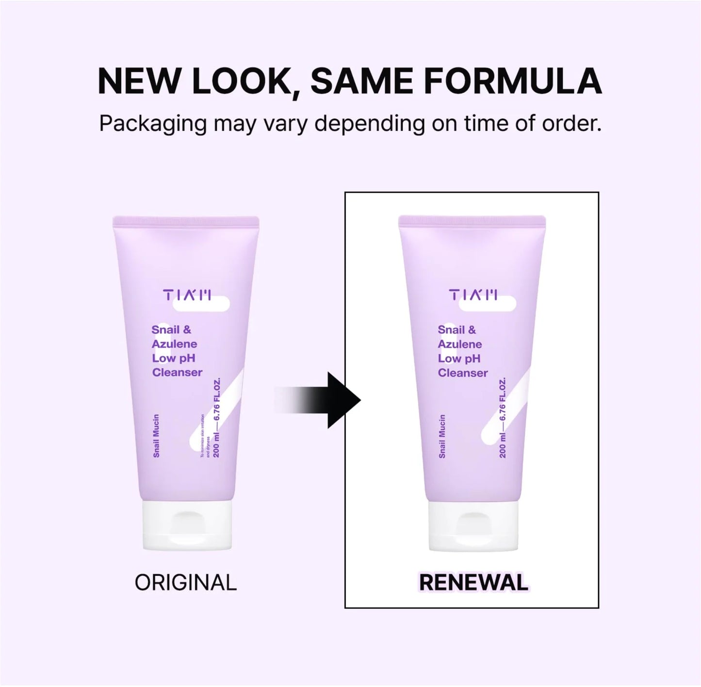 TIA'M - Snail & Azulene Low pH Cleanser