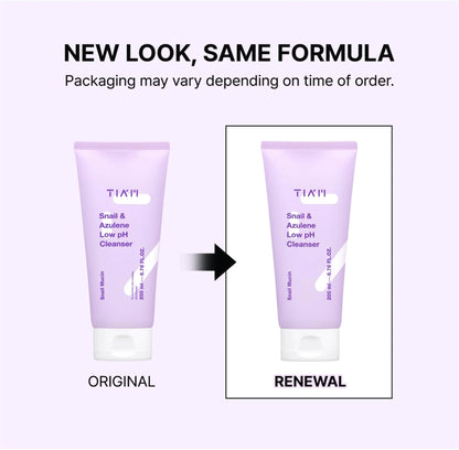 TIA'M - Snail & Azulene Low pH Cleanser